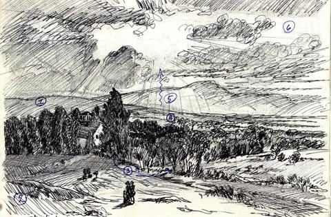 CLICK HERE for next sketch exhibited